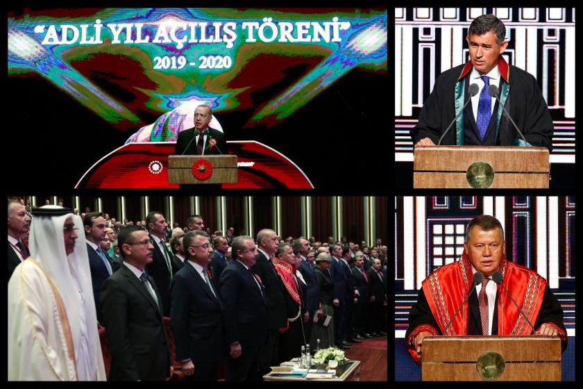 Erdogan targets the lawyers in his opening address for the judicial year