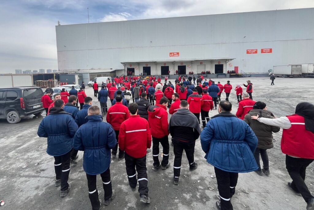 Migros warehouse workers resisting slavery-like conditions demand a humane life